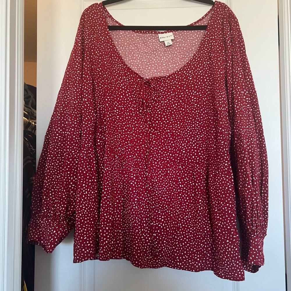 Madewell Women's Red Blouse